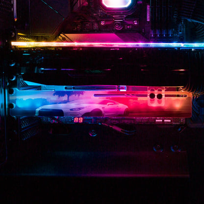 Sunset LA RGB GPU Support Bracket - Nogar007 - V1Tech