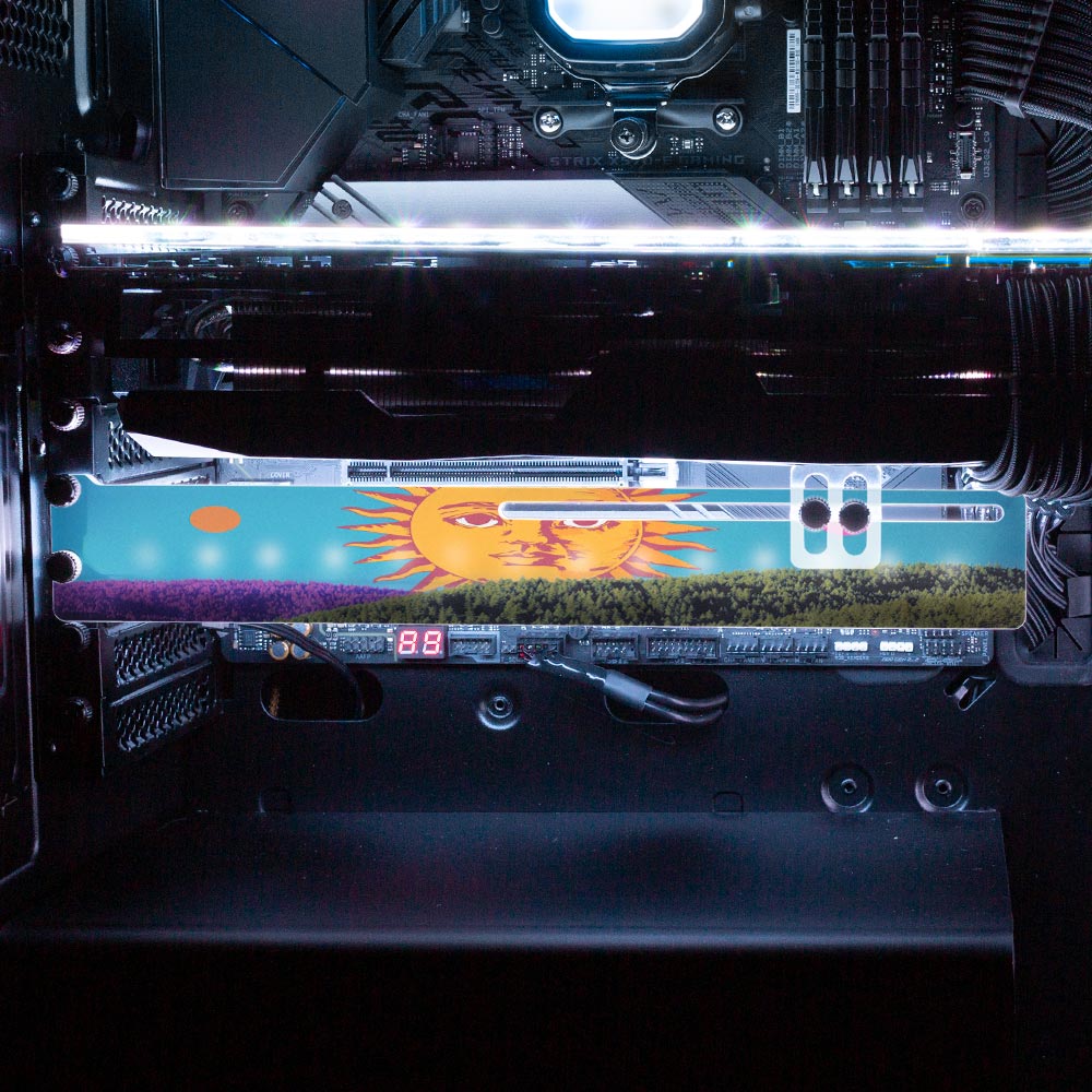 The Awakening of the Sun RGB GPU Support Bracket - Spectacular.way - V1Tech