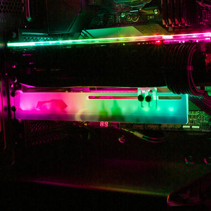 The Cathedral RGB GPU Support Bracket - Ghost Data - V1Tech