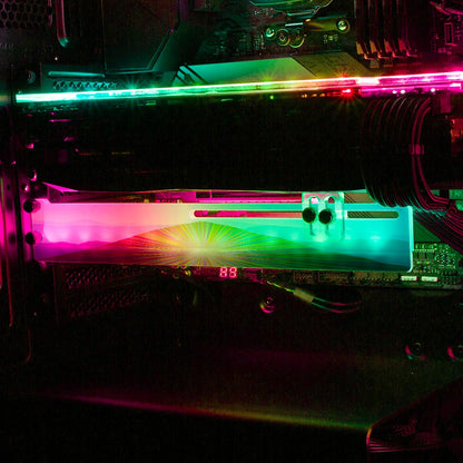 The Holy Mountain RGB GPU Support Bracket - Cajuca Art - V1Tech