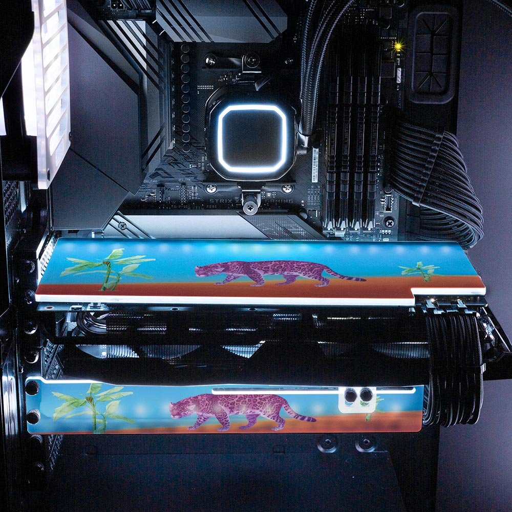 The Jungle RGB GPU Support Bracket - Spectacular.way - V1Tech