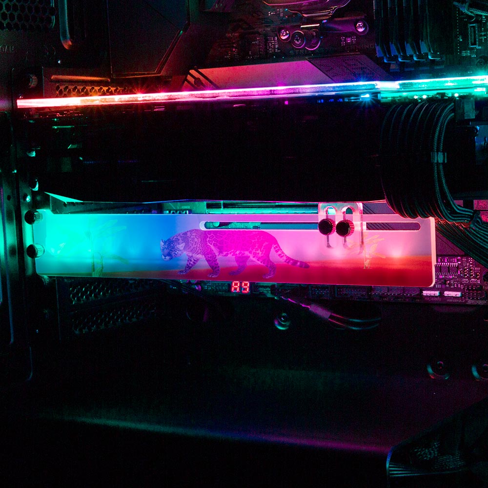 The Jungle RGB GPU Support Bracket - Spectacular.way - V1Tech