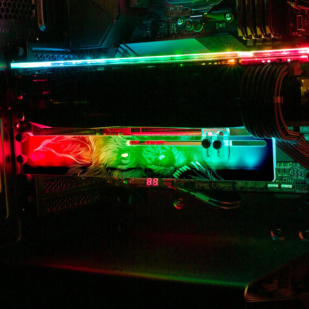 The Last Bite RGB GPU Support Bracket - Daniele Caruso - V1Tech