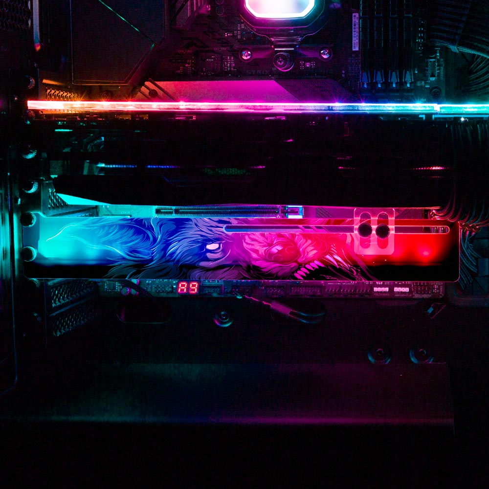 The Last Bite RGB GPU Support Bracket - Daniele Caruso - V1Tech