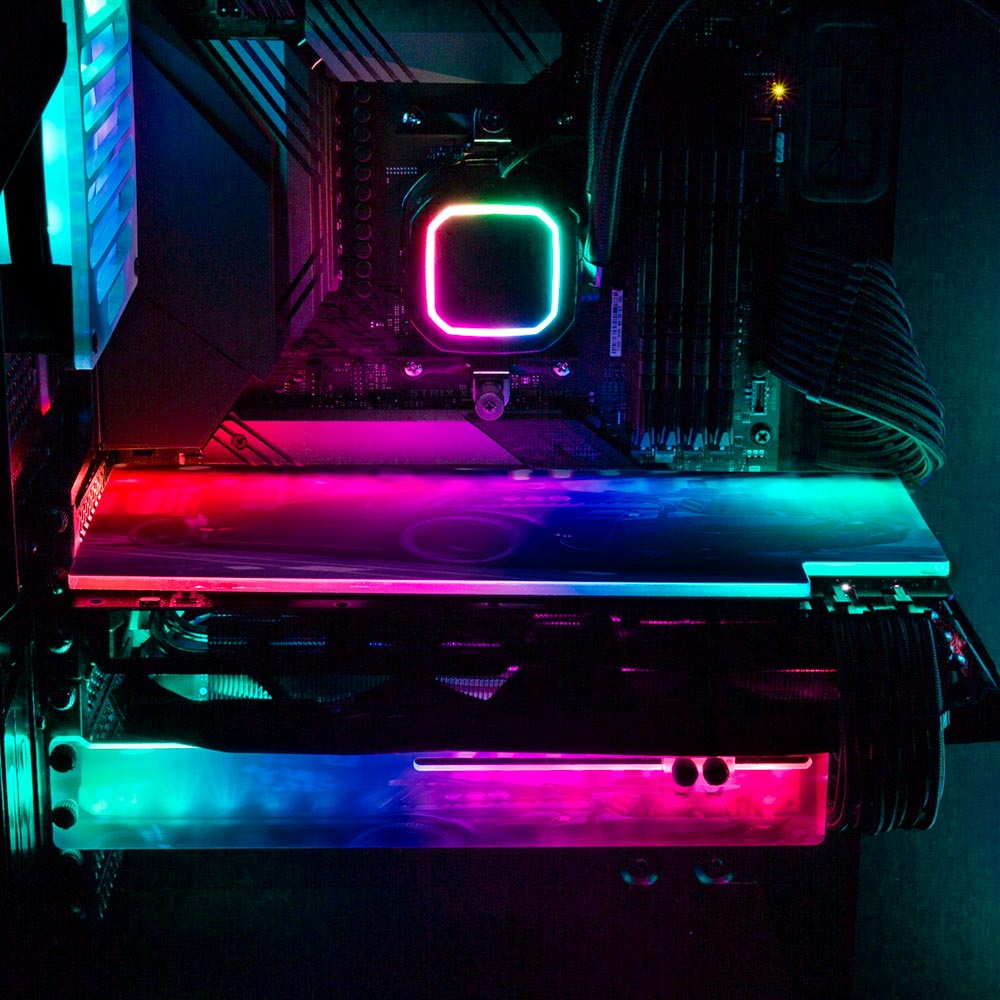 The New DeLorean 2 RGB GPU Backplate - Skie Graphic Studio - V1Tech