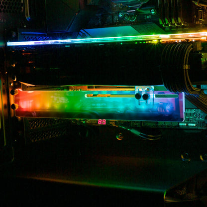 The New DeLorean 2 RGB GPU Support Bracket - Skie Graphic Studio - V1Tech