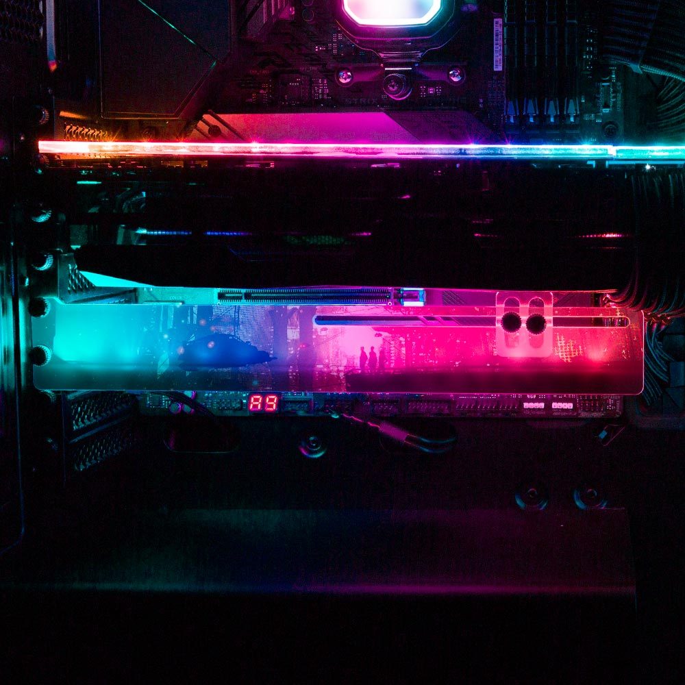 Three Friends RGB GPU Support Bracket - Dan Giuz - V1Tech