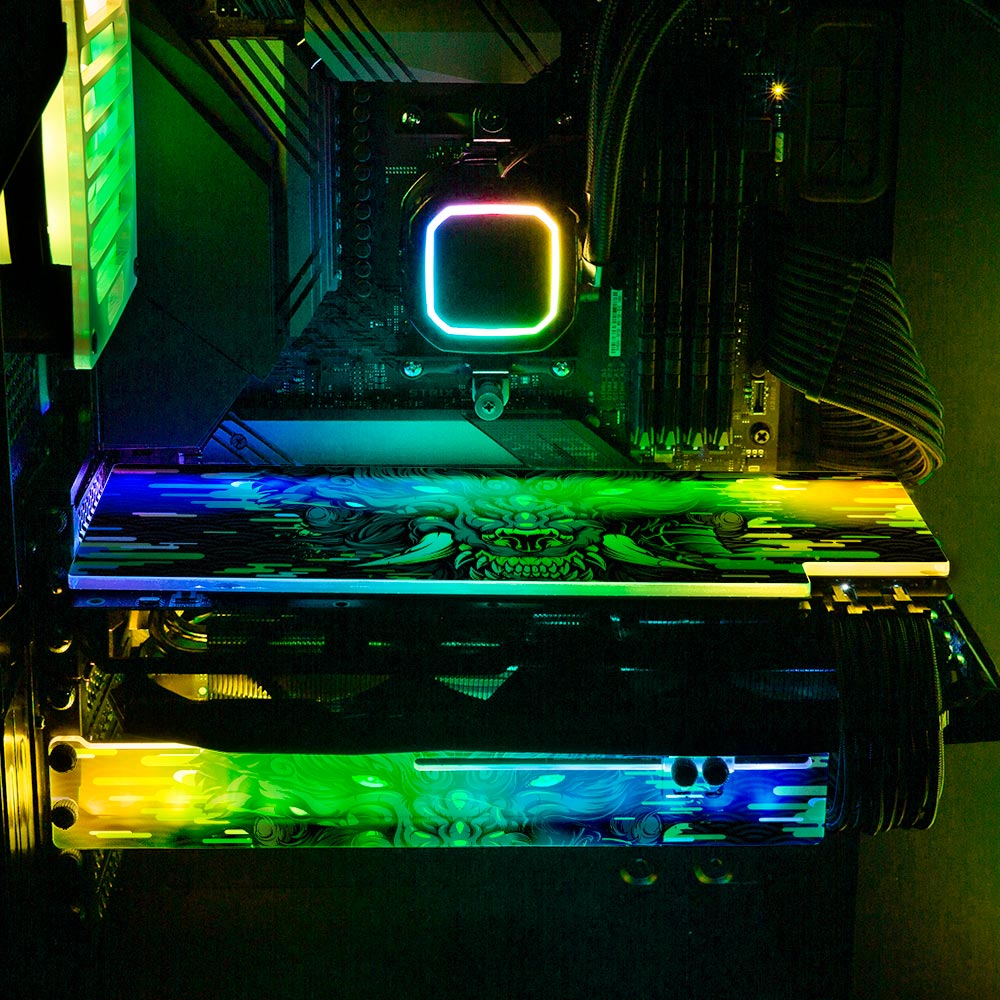 Toxic Wolf RGB GPU Support Bracket - Daniele Caruso - V1Tech