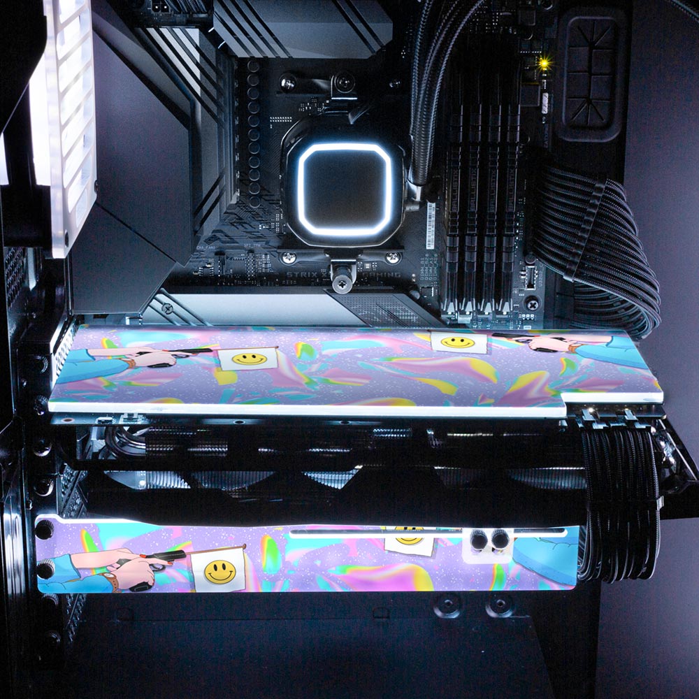 Universe Guns RGB GPU Support Bracket - Javilostcontrol - V1Tech