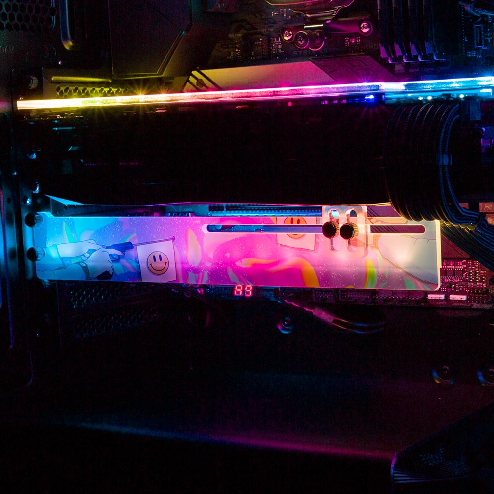 Universe Guns RGB GPU Support Bracket - Javilostcontrol - V1Tech