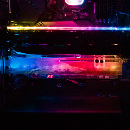 Universo Psicod‚àö¬©lico RGB GPU Support Bracket - Cajuca Art - V1Tech