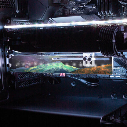 Universo Psicod‚àö¬©lico RGB GPU Support Bracket - Cajuca Art - V1Tech