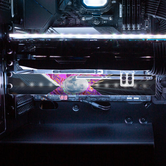 Urbe RGB GPU Support Bracket - Cajuca Art - V1Tech