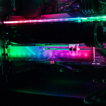 Urbe RGB GPU Support Bracket - Cajuca Art - V1Tech