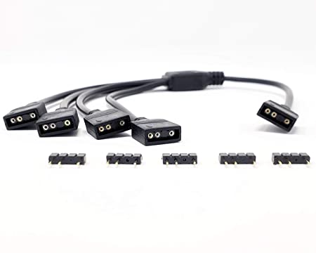 V1 Tech 3 Pin RGB 4 Way Splitter - V1Tech