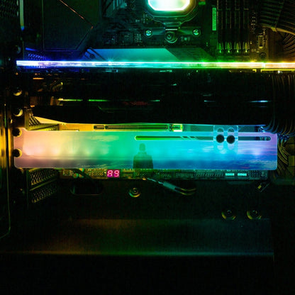 V2 City of Dreams RGB GPU Support Bracket - Nogar007 - V1Tech