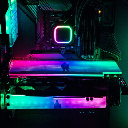 V2 City of Dreams RGB GPU Support Bracket - Nogar007 - V1Tech