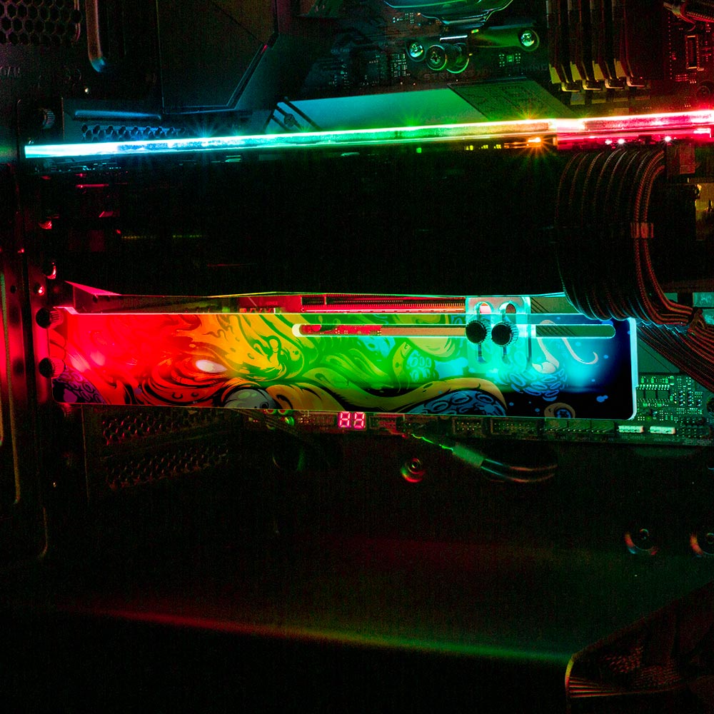 Violent Sea Creature RGB GPU Support Bracket - Daniele Caruso - V1Tech