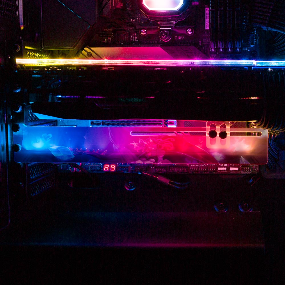 Void Queen RGB GPU Support Bracket - Ghost Data - V1Tech