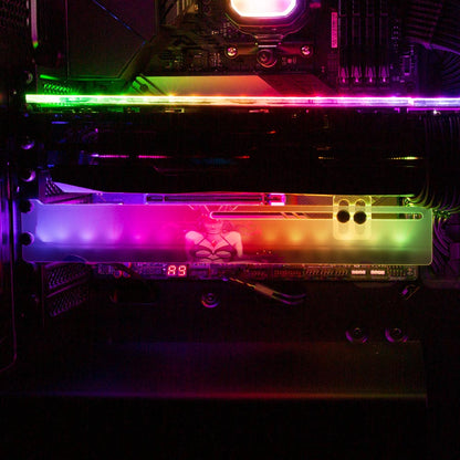 Void Walker Pinup RGB GPU Support Bracket - Ghost Data - V1Tech