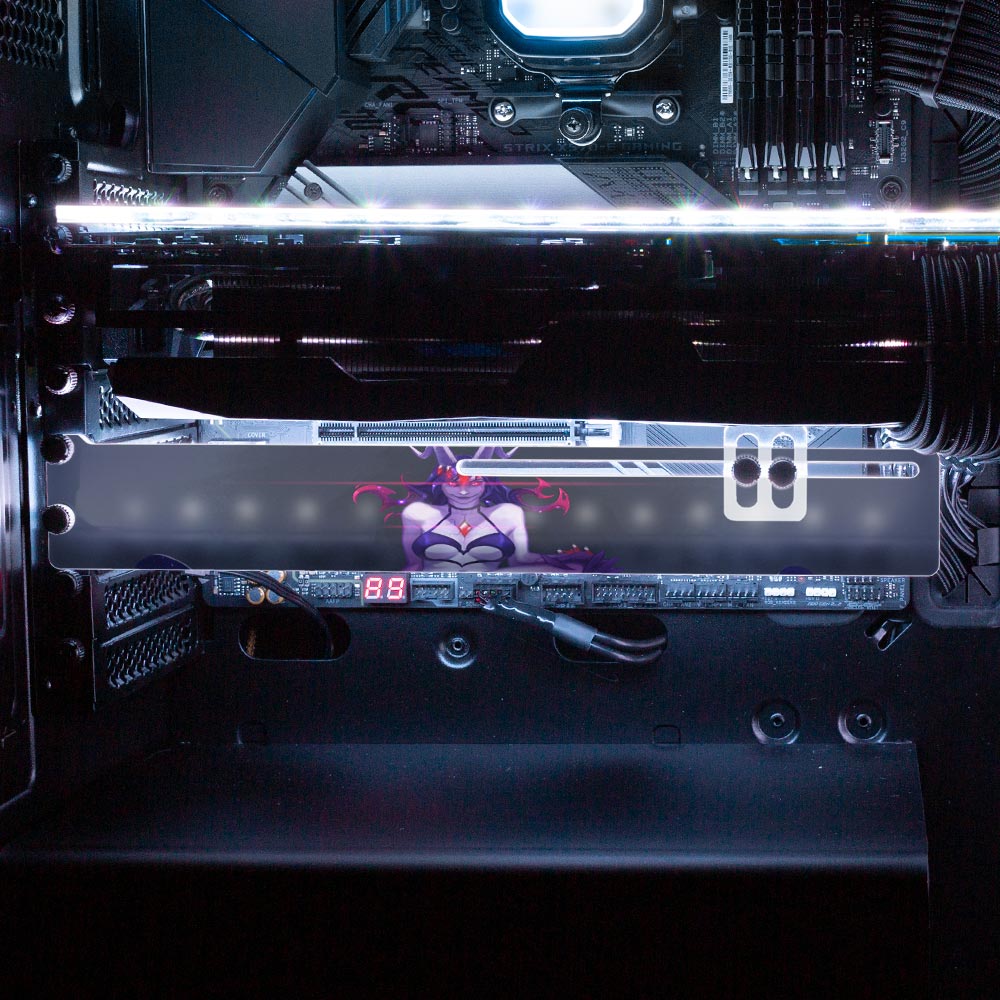 Void Walker Pinup RGB GPU Support Bracket - Ghost Data - V1Tech