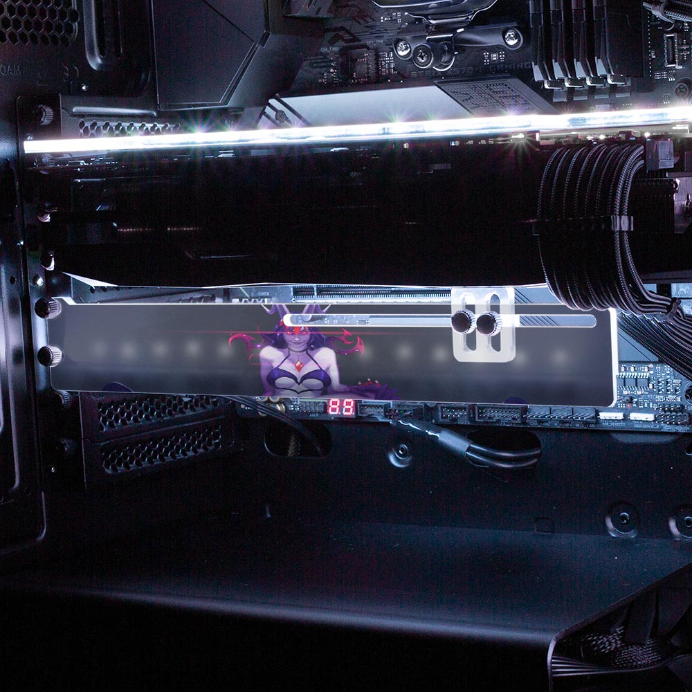 Void Walker Pinup RGB GPU Support Bracket - Ghost Data - V1Tech