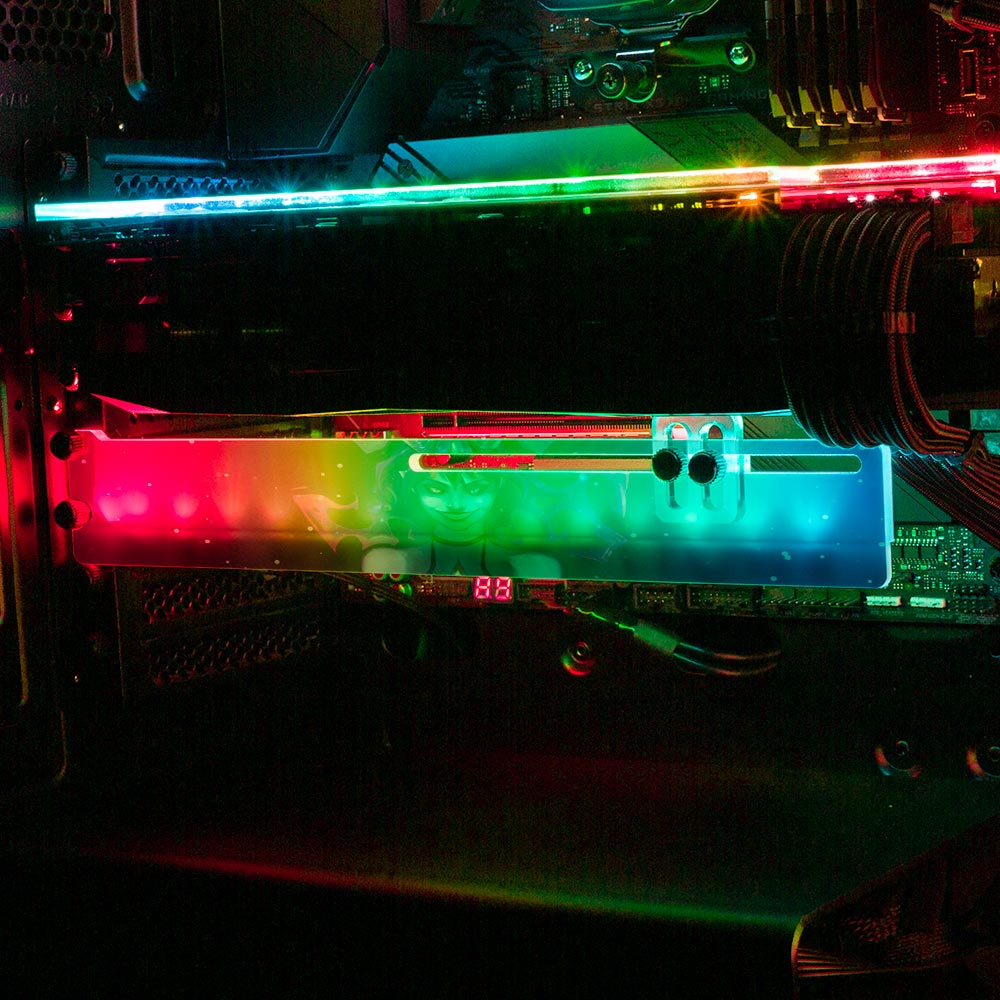 Void Walker RGB GPU Support Bracket - Ghost Data - V1Tech