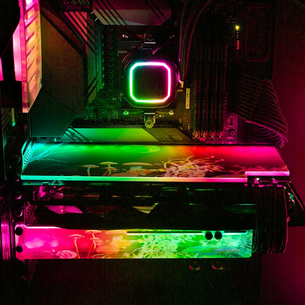 Colorful Night RGB GPU Backplate