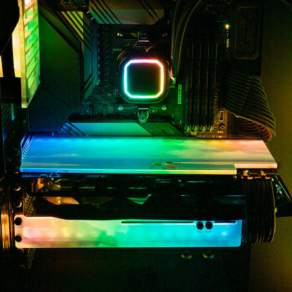 Magic Crystal in the Sky RGB GPU Backplate