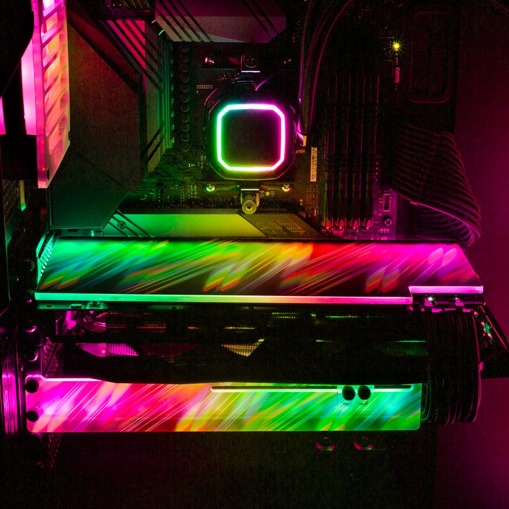 Rainbow March RGB GPU Backplate