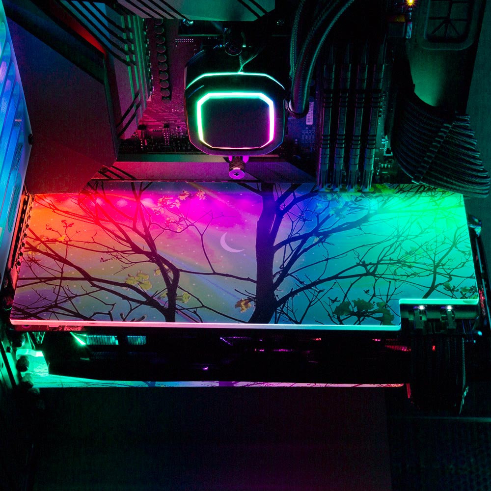 Albus RGB GPU Backplate - Cajuca Art - V1Tech