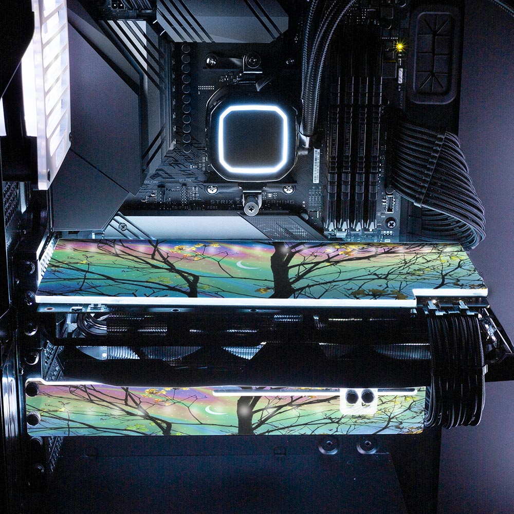 Albus RGB GPU Backplate - Cajuca Art - V1Tech