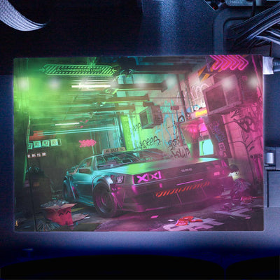 Alley Cyberpunk RGB HDD Cover Horizontal