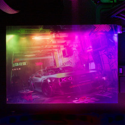 Alley Cyberpunk RGB HDD Cover Horizontal - Skie Graphic Studio - V1Tech