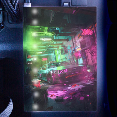 Alley Cyberpunk RGB HDD Cover Vertical