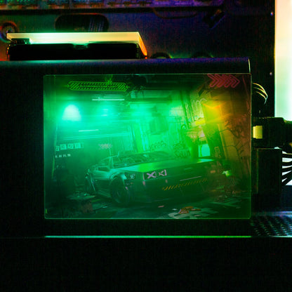 Alley Cyberpunk RGB SSD Cover Horizontal - Skie Graphic Studio - V1Tech
