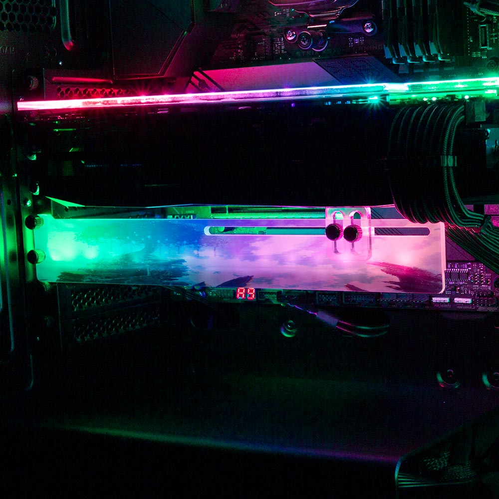Alpines RGB GPU Support Bracket - Seerlight - V1Tech