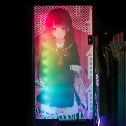 Anime Slice Lian Li O11 and Dynamic and XL Rear Panel Plate Cover with ARGB LED Lighting - Tankuss - V1Tech