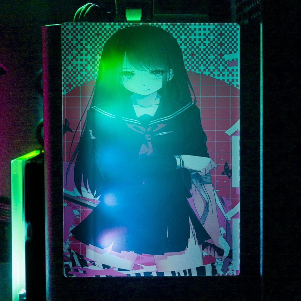 Anime Slice RGB SSD Cover Vertical - Tankuss - V1Tech