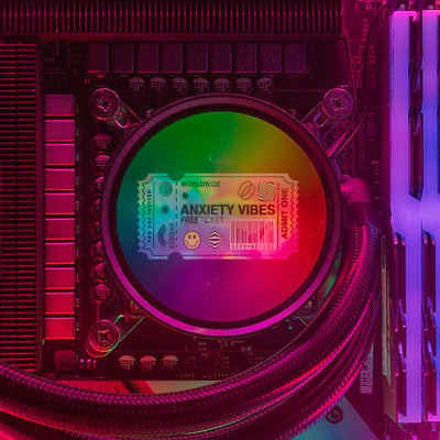 Anxiety Ticket AIO Cover for DeepCool Castle 240EX 280EX 360EX Addressable RGB