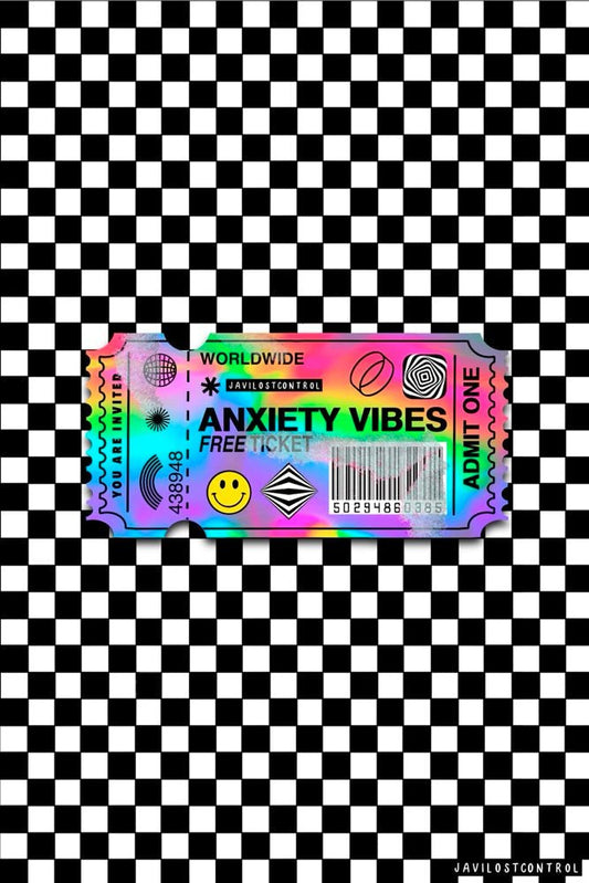 Anxiety Ticket Plexi Glass Wall Art - Javilostcontrol - V1Tech