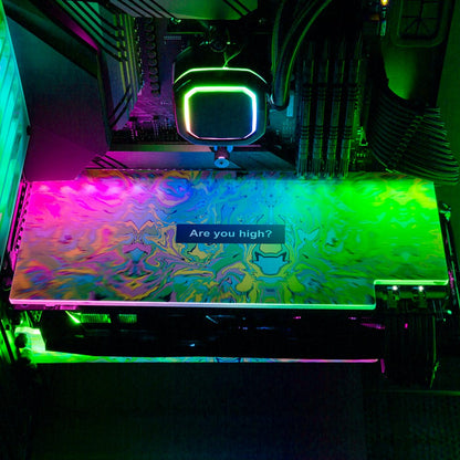 Are You RGB GPU Backplate - Javilostcontrol - V1Tech