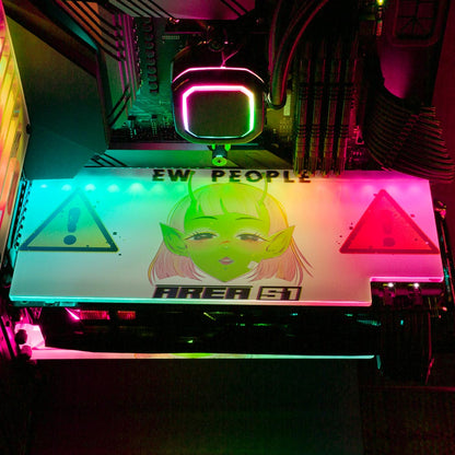Area 51 RGB GPU Backplate - YacilArt - V1Tech