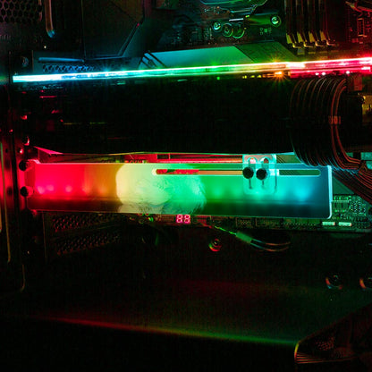 Ashen Shepherdess RGB GPU Support Bracket - Ghost Data - V1Tech