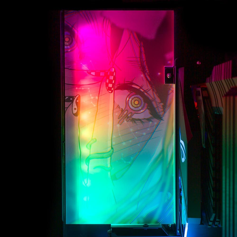Astrology Trip Lian Li O11 and Dynamic and XL Rear Panel Plate Cover with ARGB LED Lighting - Annicelric - V1Tech