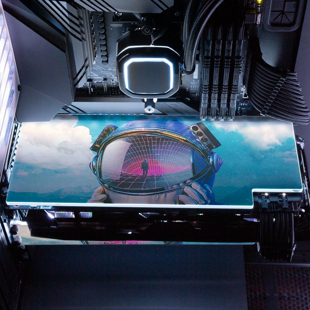 Astronaut in Field RGB GPU Backplate - Seamless - V1Tech