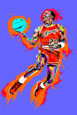 Basketball MVP Plexi Glass Wall Art