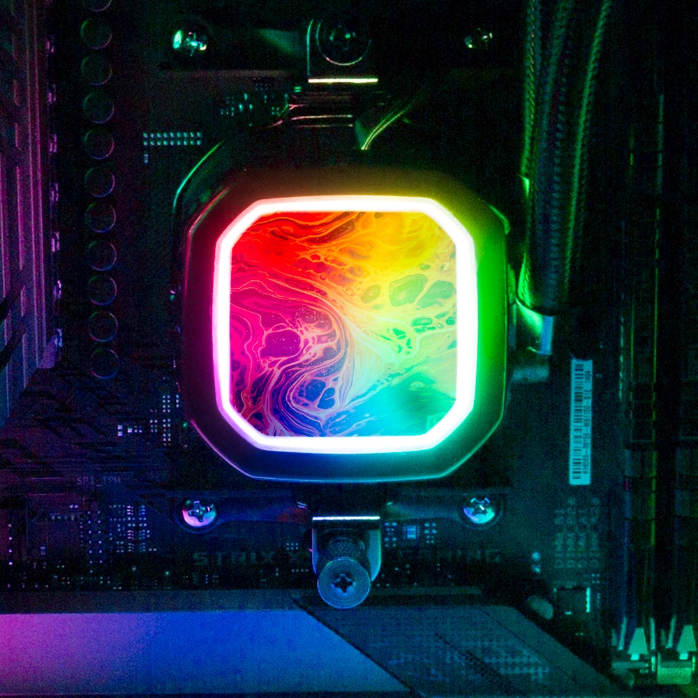 Believe In Yourself AIO Cover for Corsair RGB Hydro Platinum and Pro Series (H100i, H115i, H150i, H100X, XT, X, SE, H60) - Geoglyser - V1Tech