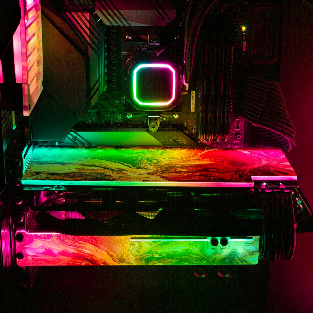 Believe in Yourself RGB GPU Backplate - Geoglyser - V1Tech