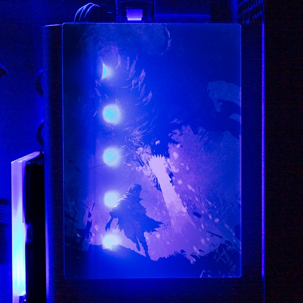 Black Dragon Breath RGB SSD Cover Vertical - V1Tech